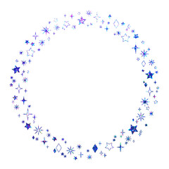 ホログラム_フレーム_星_輪