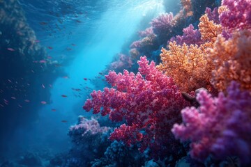 Fototapeta premium Coral Reef with Fish