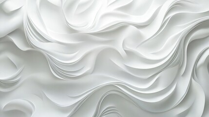 Obraz premium Elegant White 3D Abstract Background for Minimalistic Designs
