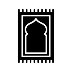 Prayer Rug icon. for mobile concept color editable