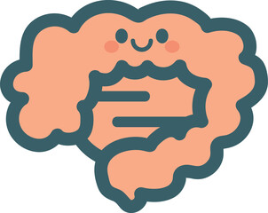 大腸と小腸のキャラクター