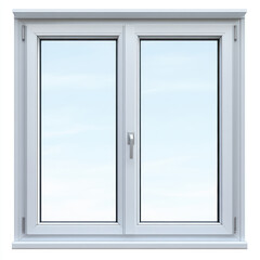 window in the blue sky