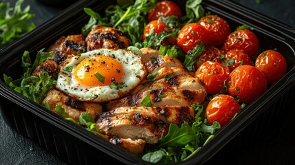 Grilled Chicken and Egg Salad Bowl: A Delicious and Healthy Meal