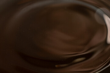 Abstract Dark Background with Soy Sauce Macro Texture.