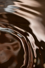 Abstract Dark Background with Soy Sauce Macro Texture.