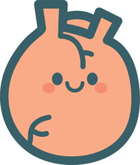 心臓のキャラクター