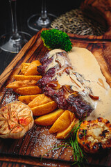 A hearty and delicious steak for you