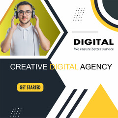 Digital agency template design