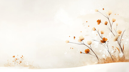 Watercolor floral texture art illustration 