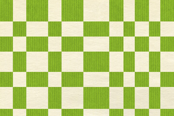 green and white tablecloth