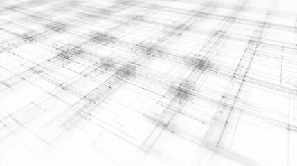 Seamless White Blueprint Crosses Texture Isolated Background