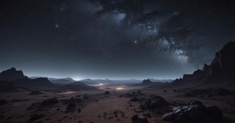 Infinite dark expanse, countless stars sparkling brilliantly ,  twinkle,  astronomy,  darkness