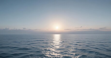 Obraz premium Subtle light blue gradient, calming ocean vibe Abstract, tranquil, peaceful , photo, desktop