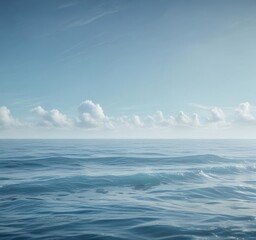 Light blue watercolor strokes, artistic ocean scene,  paint,  waves