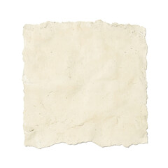 Isolated rough torn diary paper texture small and centered