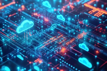 Cloud computing infrastructure network visualization.