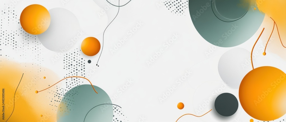 Poster modern abstract background with geometric shapes and vibrant colors for creative design projects and