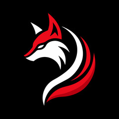 vector image of an fox