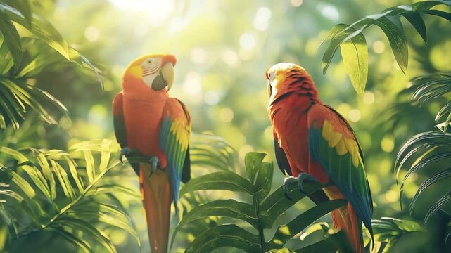 couple of parrots