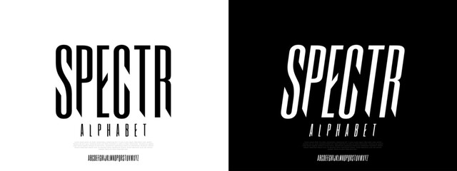 Tall Condensed Modern Font Vector EPS for Headlines and Posters