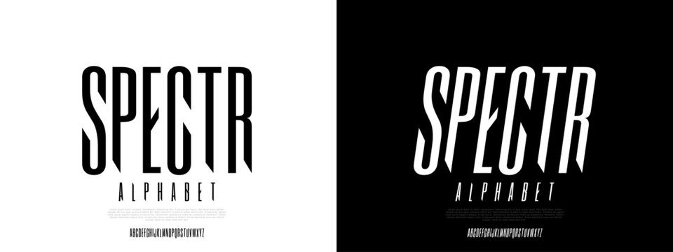 Tall Condensed Modern Font Vector EPS for Headlines and Posters - Powered by Adobe