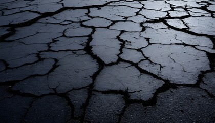 Dramatic cracked surface of a lava field showcasing unique patterns in volcanic landscape