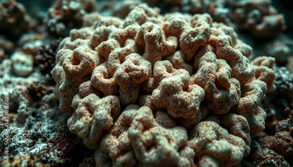 Poster close-up view of a variety of nuts displaying distinctive shapes and textures in natural light