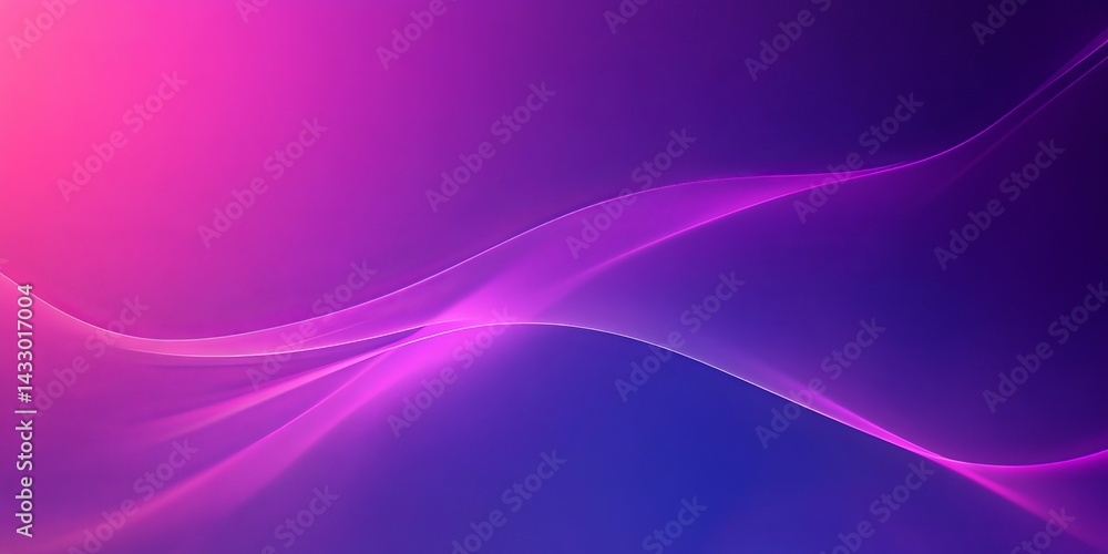 Poster colorful abstract waves create a vibrant backdrop with purple and pink hues in a visually striking d