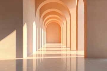 Obraz premium Architecture with arches and light