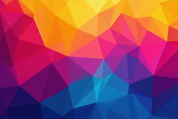 Abstract geometric shapes, vibrant color gradient, illustration, home