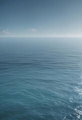 Obraz premium Subtle light blue gradient, calming ocean vibe, aqua, color