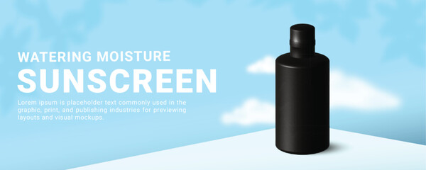 Banner ads for beauty and skin care products