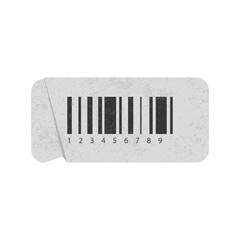 Textured Barcode Label Sticker