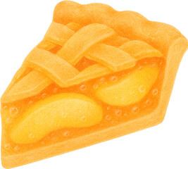 사과 조각 파이