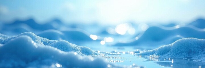 Fototapeta premium Peaceful blue tones on white, background, soothing