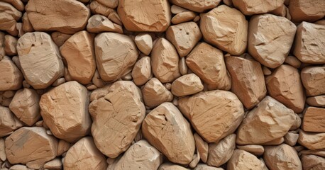 Warm beige rock wall, abstract texture  Natural earthy tones, rough surface , limestone, color