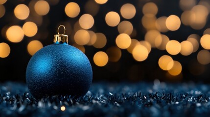 Fototapeta premium Christmas ornament and lights