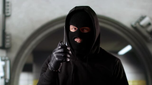 Bank Robber In Mask Waiting For Compliance's