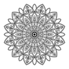 ornamental round lace pattern