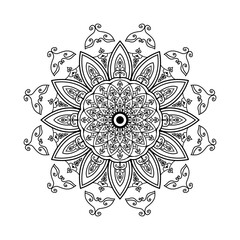 ornamental round lace pattern