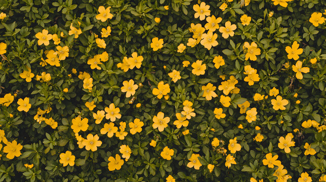 yellow st john's wort flowers background