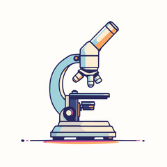 microscope isolated on white background