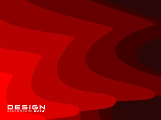 Red gradient colorful geometric abstract background and red wave pattern background. Red wave vector abstract background flat design stock illustration. Red Wave Background.
