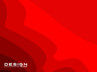 Red gradient colorful geometric abstract background and red wave pattern background. Red wave vector abstract background flat design stock illustration. Red Wave Background.