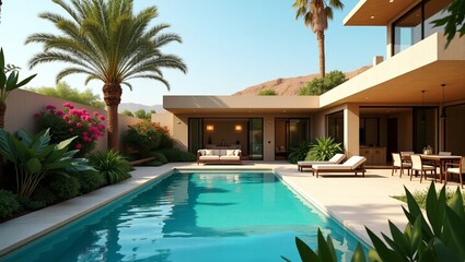 Modern Luxury Pool House Design