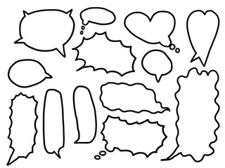 変わりダネ吹き出しセット