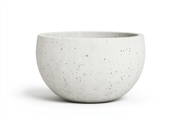 Light gray concrete bowl