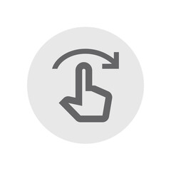 Swipe Right Outlined Icon