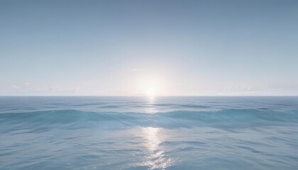 Fototapeta premium Gentle blue to white gradient, ethereal ocean vibes Abstract, dreamy, tranquil , background, sky