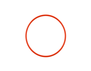 Red Circle Isolated on Transparent Background